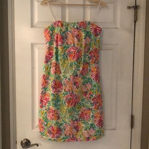 Lilly Pulitzer dress, strapless sz 8